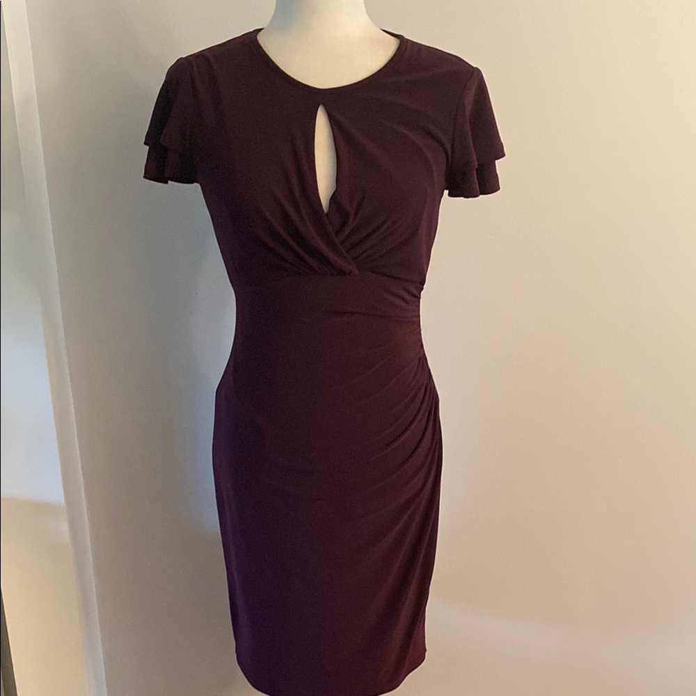 Ralph Lauren size 2 plum color excellent condition dress